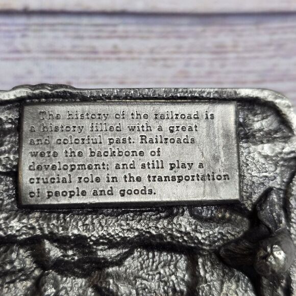 Vintage Siskiyou Buckle Co. Belt Buckle 1984 Railroad Locomotive Train Engine - Picture 4 of 5
